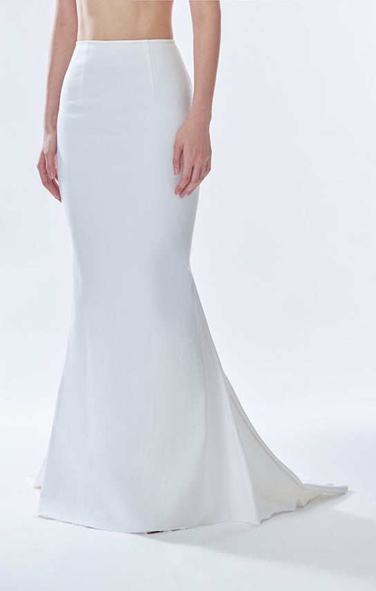 Classic Fishtail Maxi Skirt (Denim)