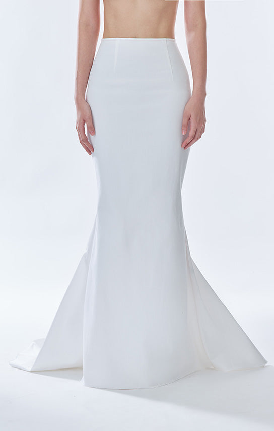 Classic Fishtail Maxi Skirt (Denim)