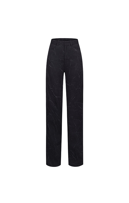 Ms. Godet Wrinkled Effects Pants