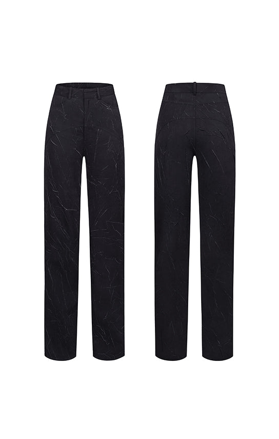 Ms. Godet Wrinkled Effects Pants