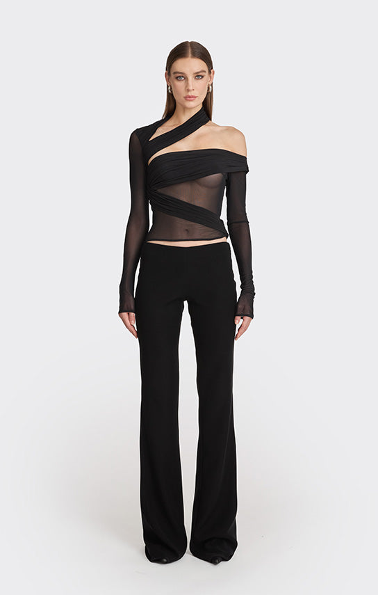 Jersey Wrap Top