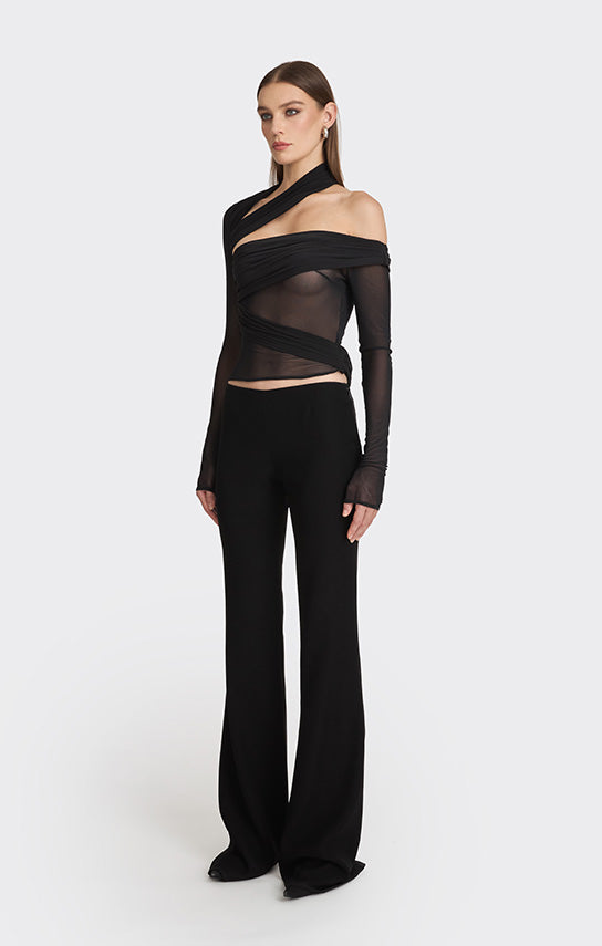 Jersey Wrap Top