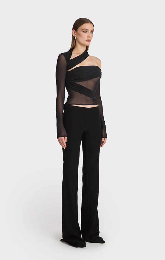 Jersey Wrap Top