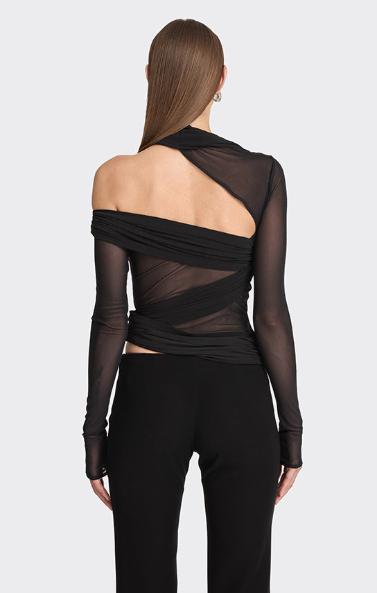 Jersey Wrap Top