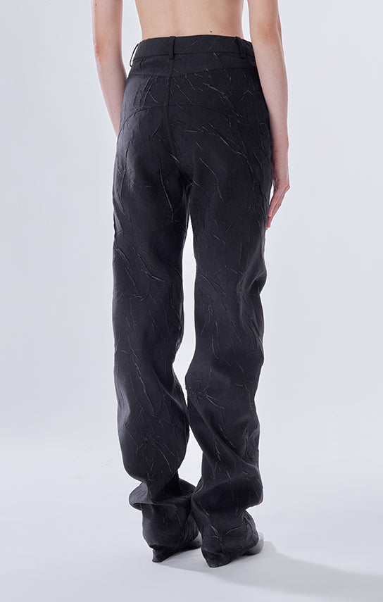Ms. Godet Wrinkled Effects Pants