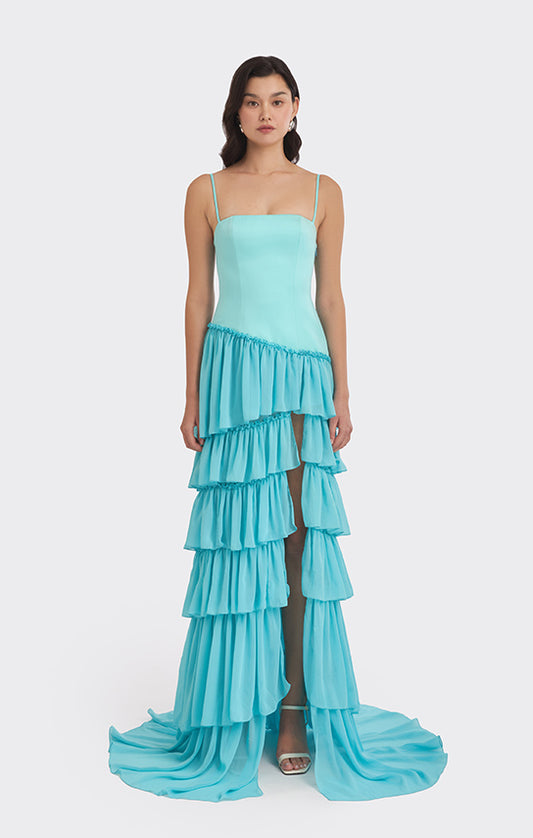 Ruffle Layered Maxi Dress