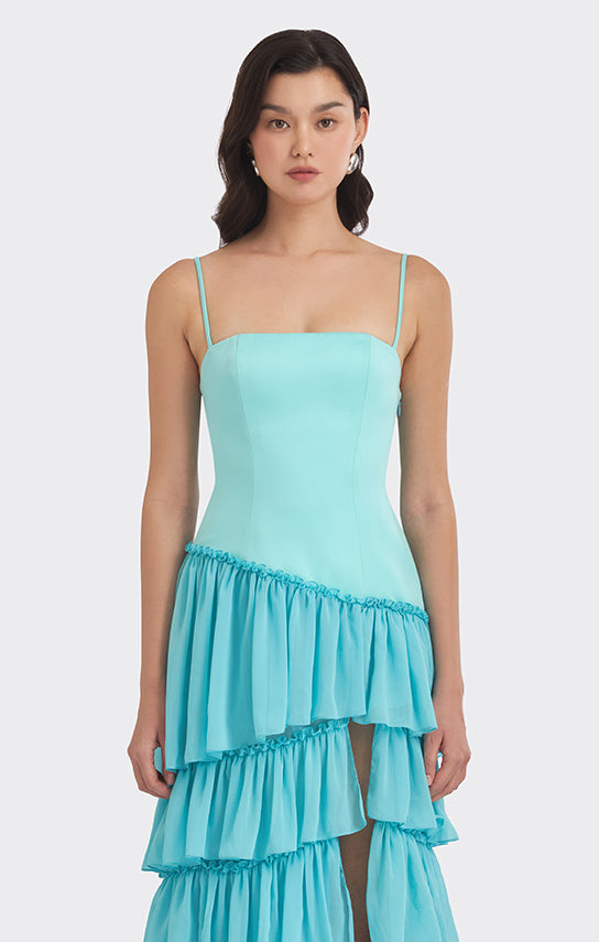 Ruffle Layered Maxi Dress