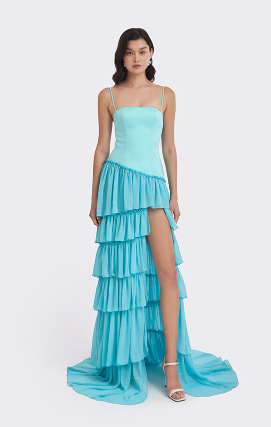 Ruffle Layered Maxi Dress