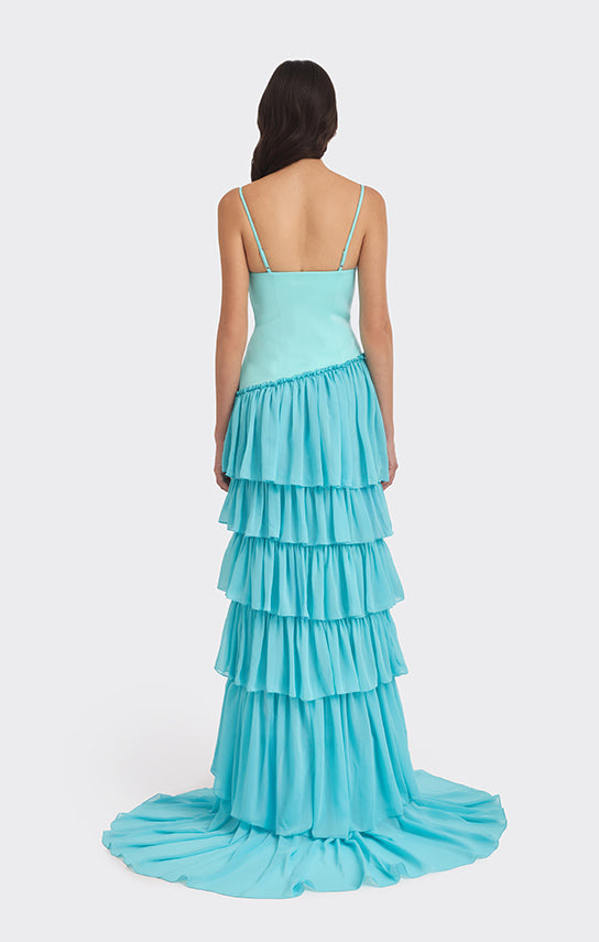 Ruffle Layered Maxi Dress