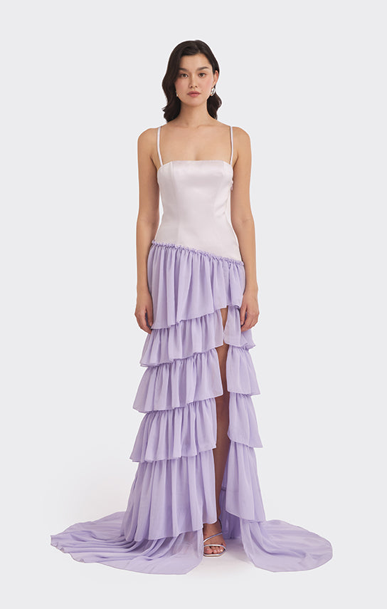 Ruffle Layered Maxi Dress