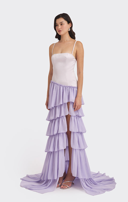 Ruffle Layered Maxi Dress