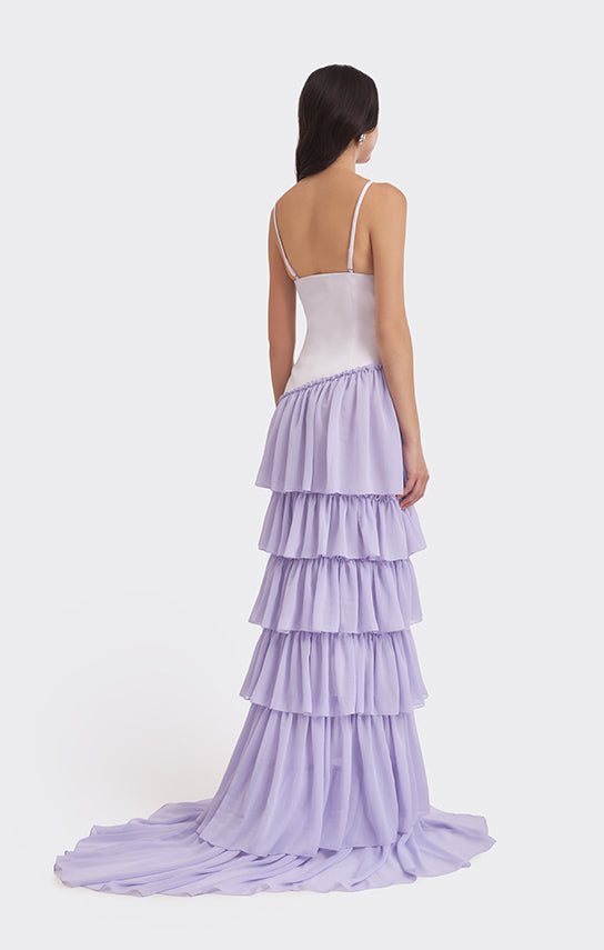 Ruffle Layered Maxi Dress