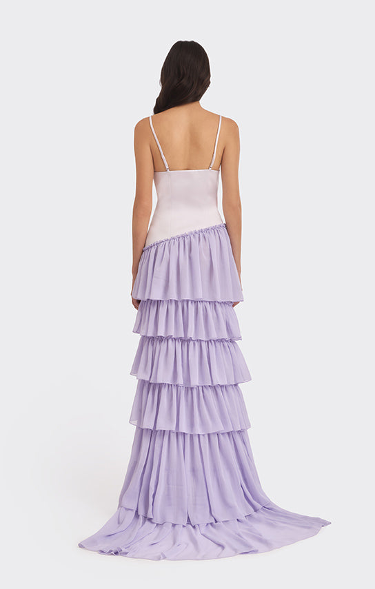 Ruffle Layered Maxi Dress