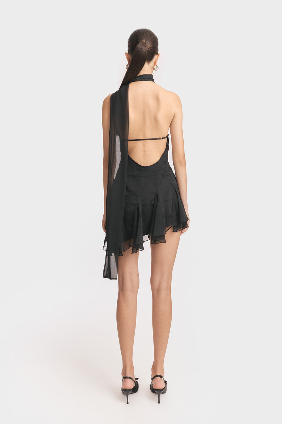Ms.Godet Asymmetric Mini Dress