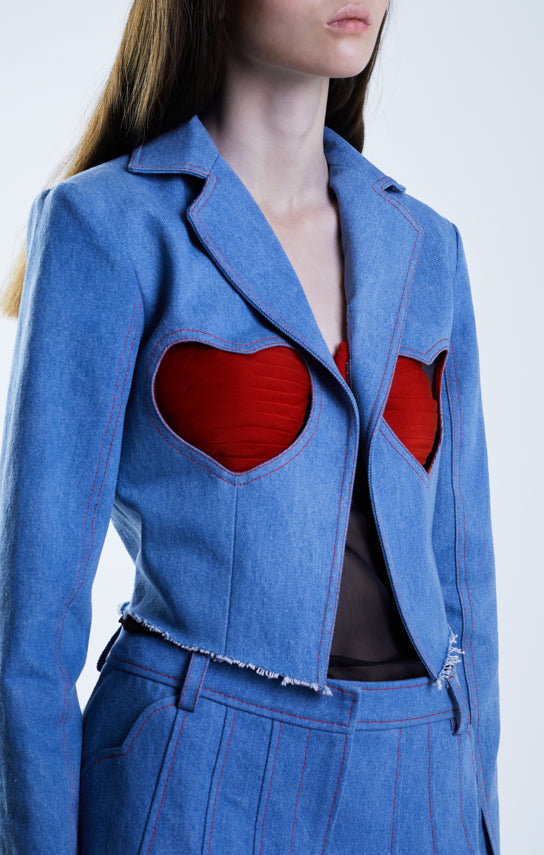 Ms. Heart Cut-Out Suit