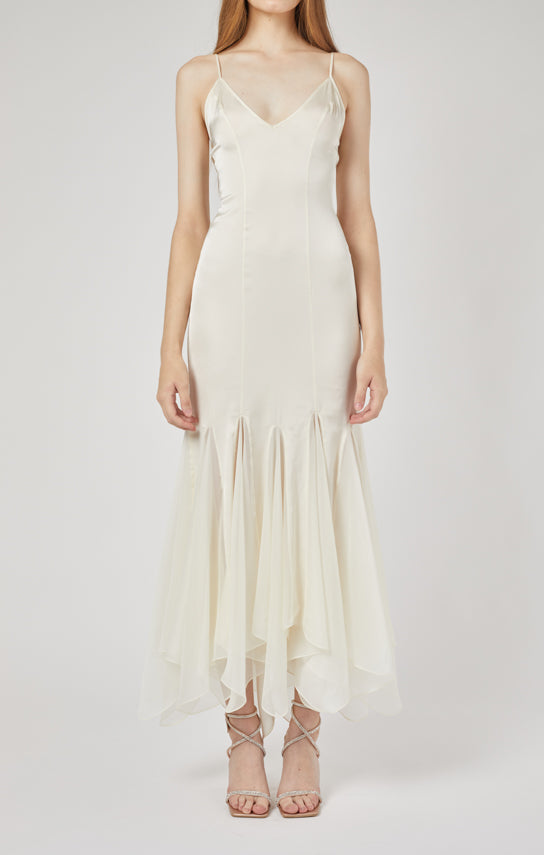 Ms. Godet Maxi Slip Dress