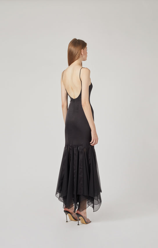 Ms. Godet Maxi Slip Dress