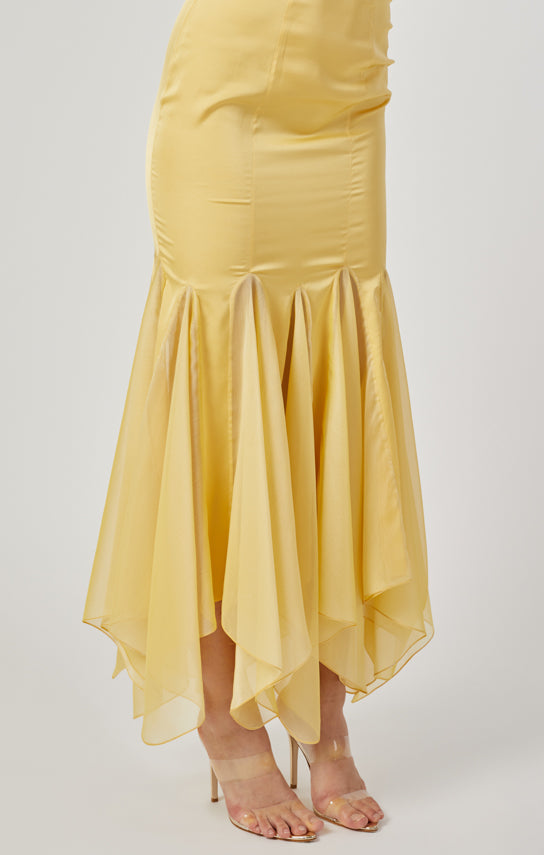 Ms. Godet Maxi Slip Dress