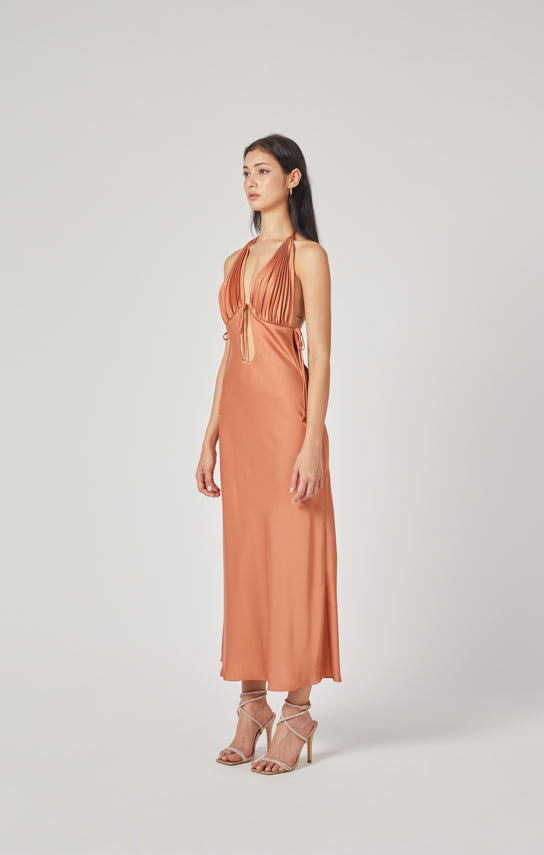 Ms. Pleat Tear Drop Dress