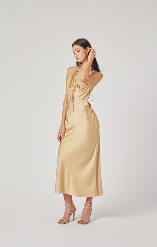 Ms. Pleat Tear Drop Dress