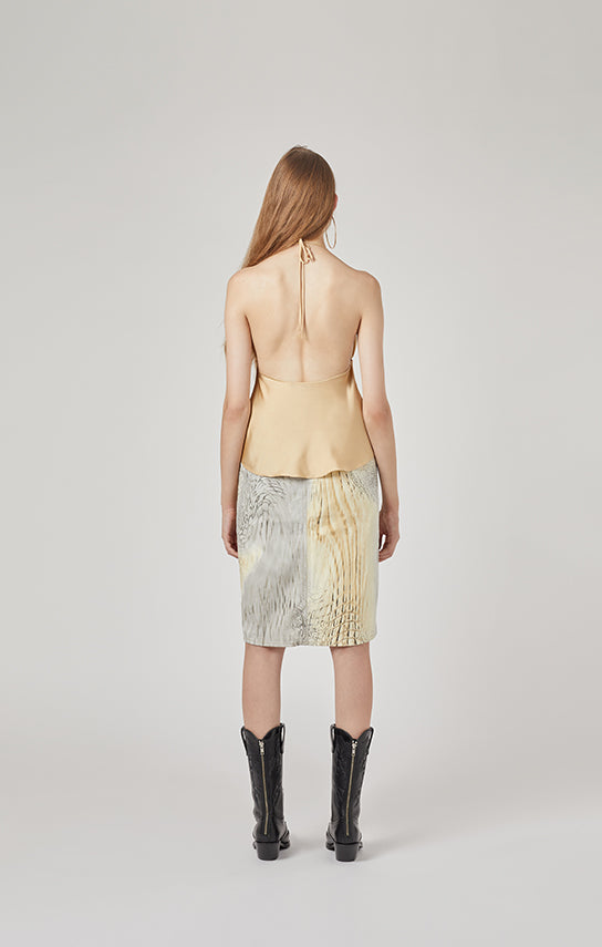 Ms. Pleat Tear Drop Top