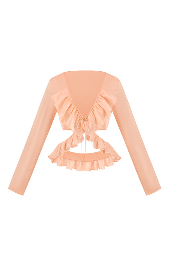 Ruffle Long Sleeve Top