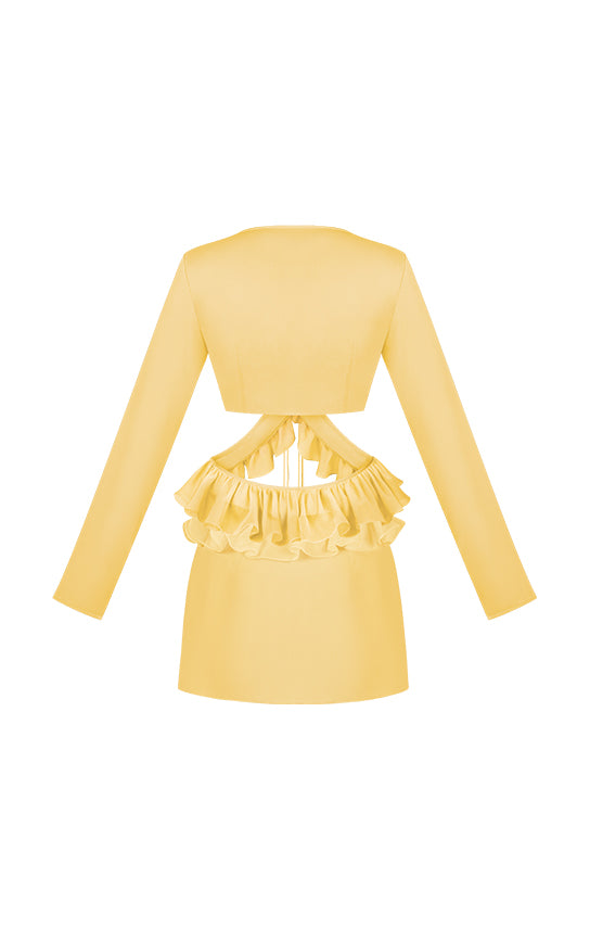 Ruffle Long Sleeve Mini Set
