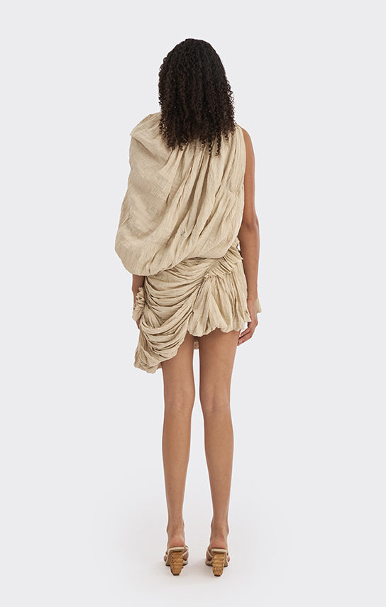 Art Pieces - Hand-Draped Mini Dress