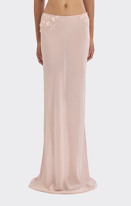 Classic Sheer Lace Maxi Skirt