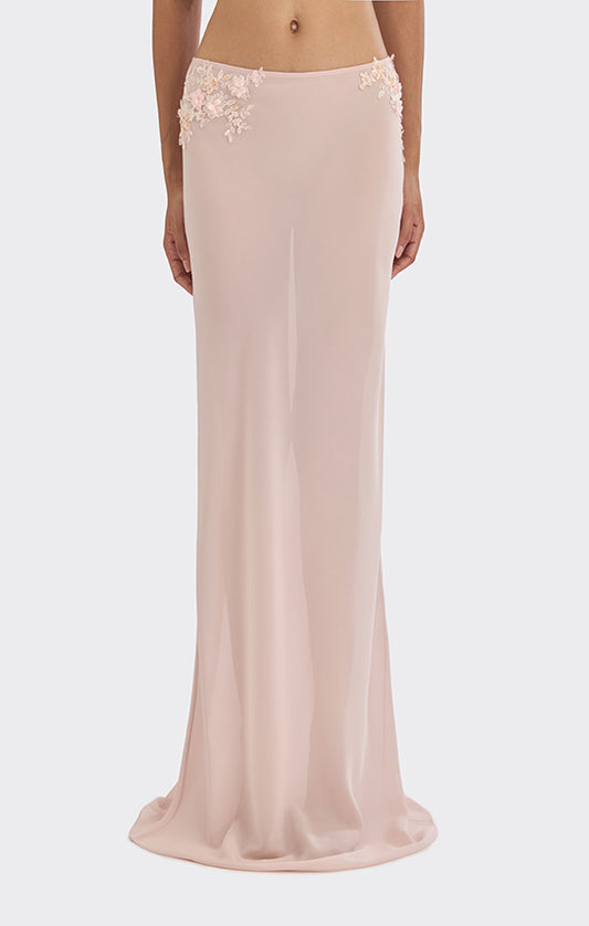 Classic Sheer Lace Maxi Skirt