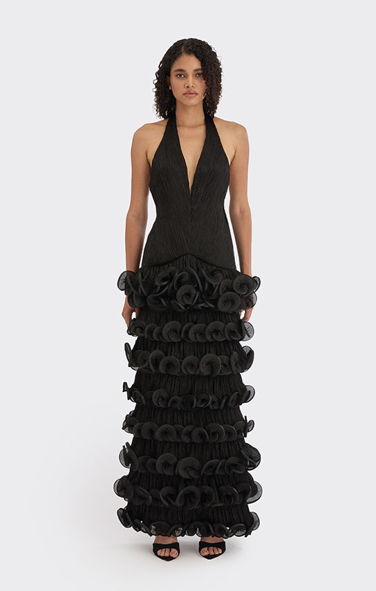 Ms. Tutu V Neck Maxi Dress