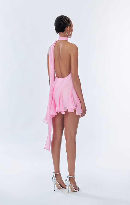 Ms.Godet Asymmetric Mini Dress