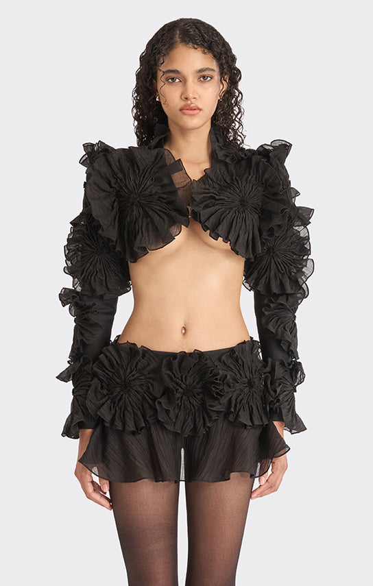 Lotus Leaf Mini Skirt