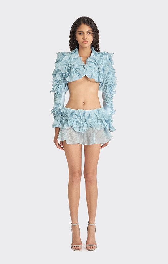 Lotus Leaf Mini Skirt