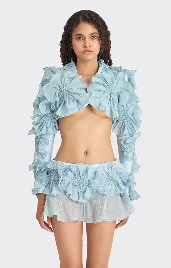 Lotus Leaf Mini Skirt