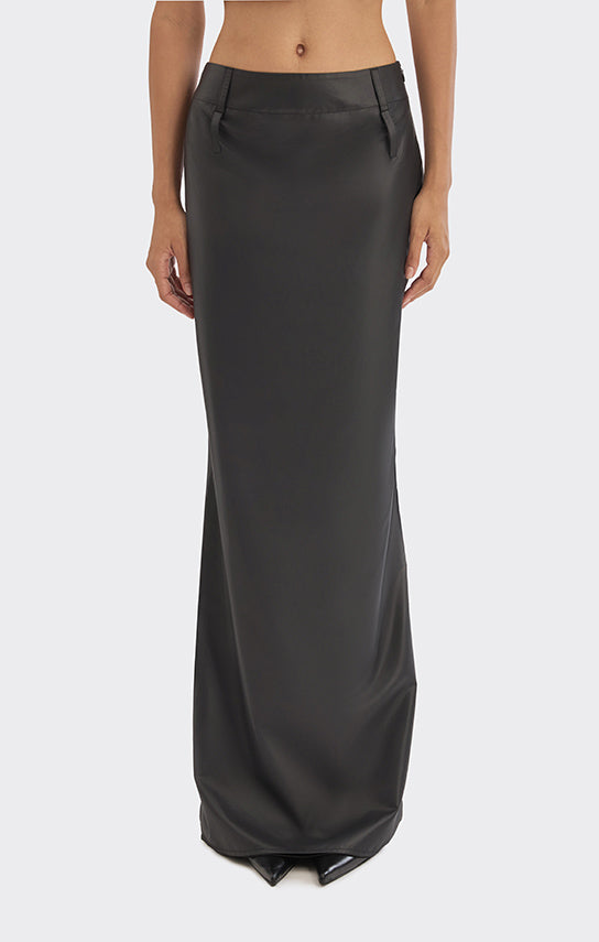 Spiral Low Waist Maxi Skirt