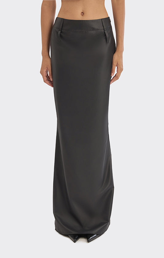 Spiral Low Waist Maxi Skirt