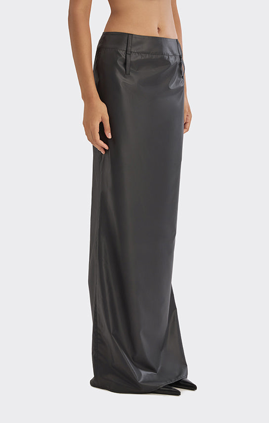 Spiral Low Waist Maxi Skirt