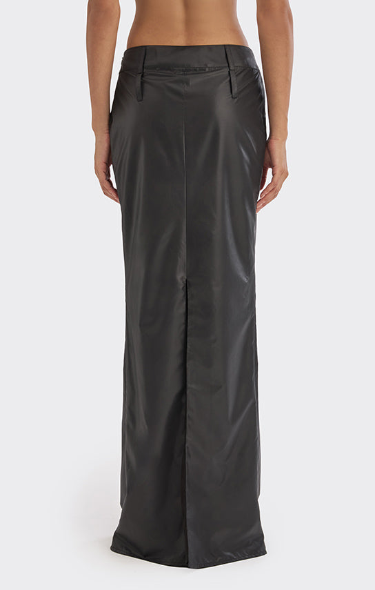 Spiral Low Waist Maxi Skirt