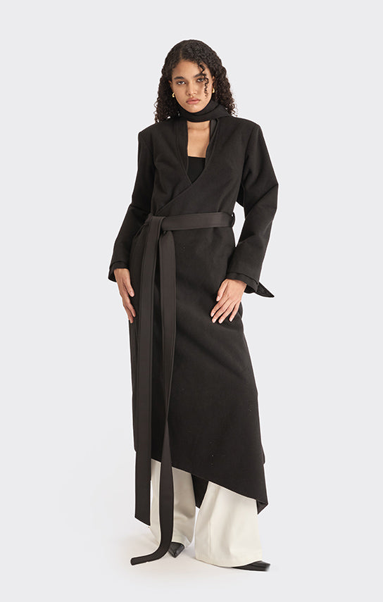 Spiral Wrap Coat