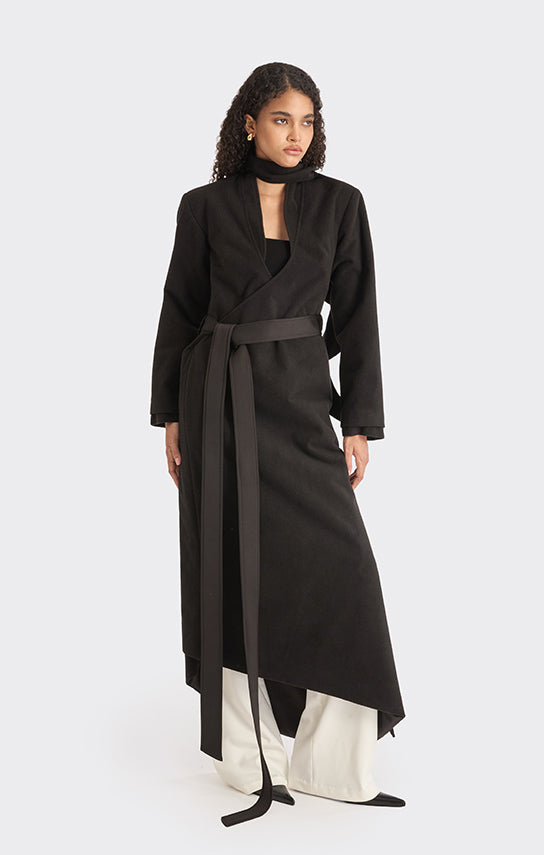 Spiral Wrap Coat