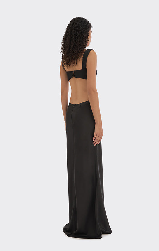 Ms. Thread Cut - Out Maxi Slip Dress