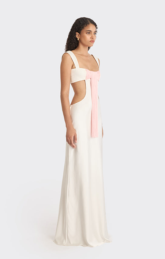 Ms. Thread Cut - Out Maxi Slip Dress