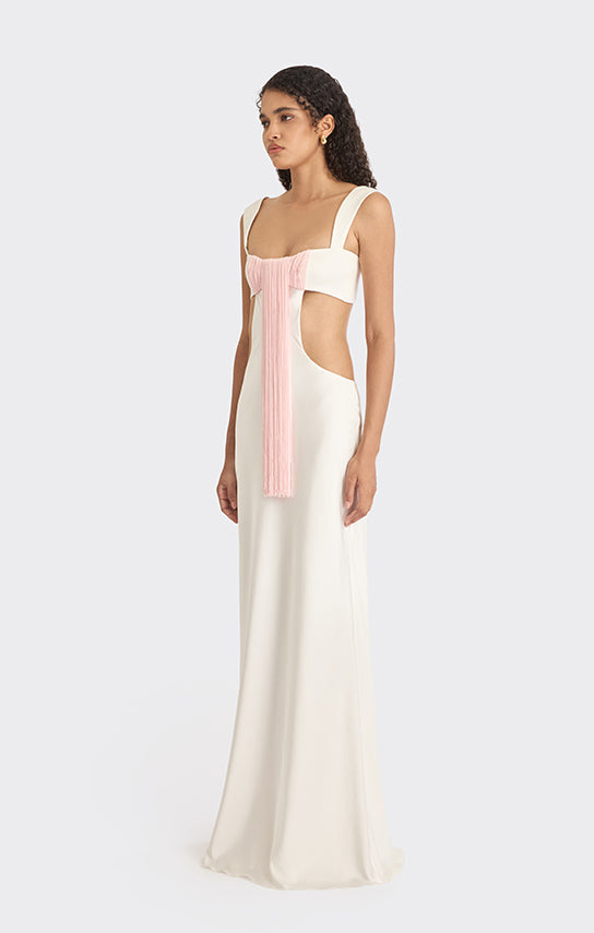 Ms. Thread Cut - Out Maxi Slip Dress