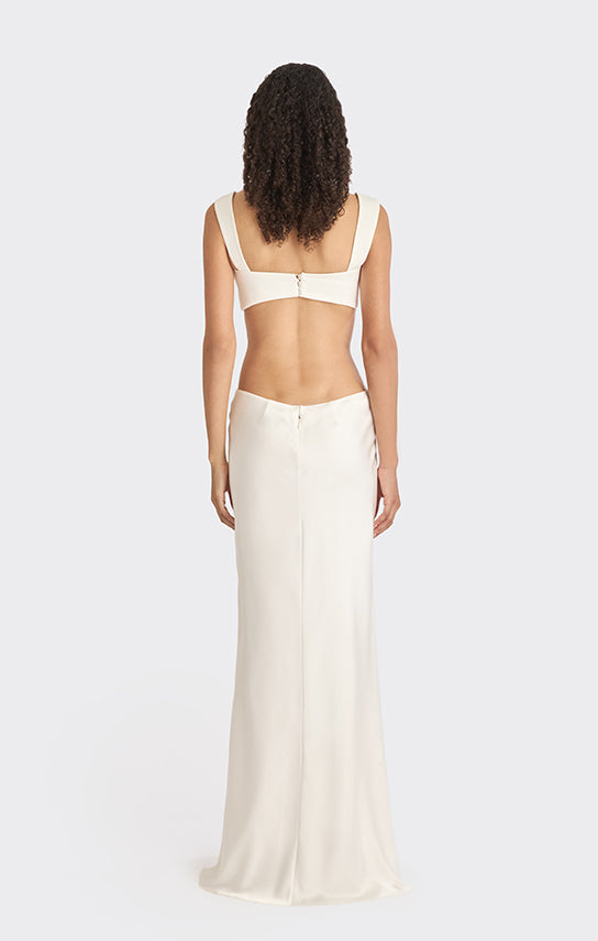 Ms. Thread Cut - Out Maxi Slip Dress