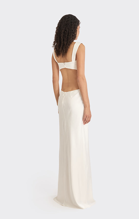 Ms. Thread Cut - Out Maxi Slip Dress
