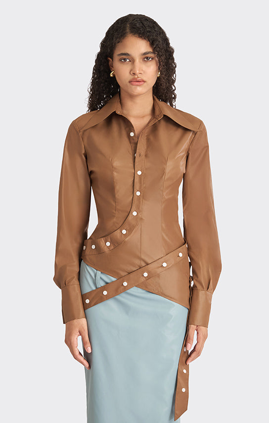 Wrap Button Shirt