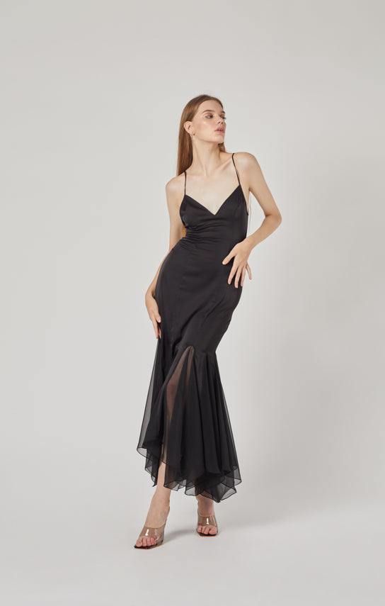 Ms. Godet Maxi Slip Dress - ONARIN