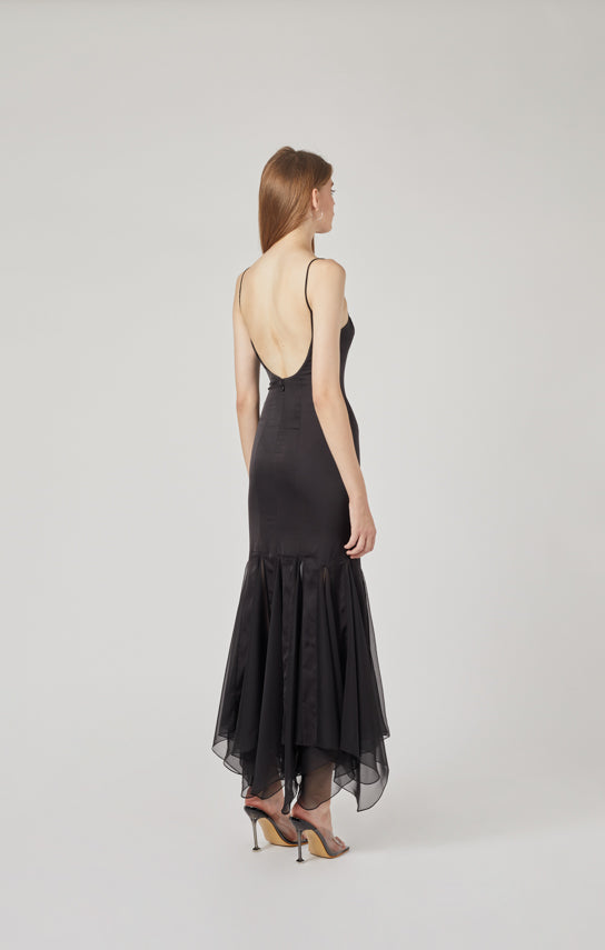 Buy Cover Story Black Full Length Slip Dress for Women's Online @ Tata CLiQ