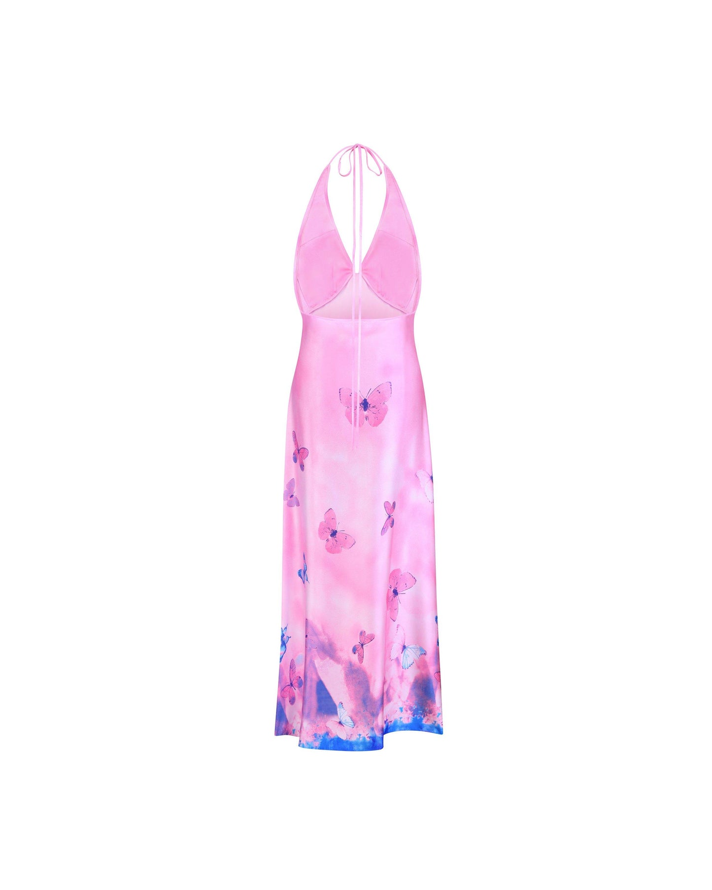 Ms. Pleat Dress (Pink Meadow)